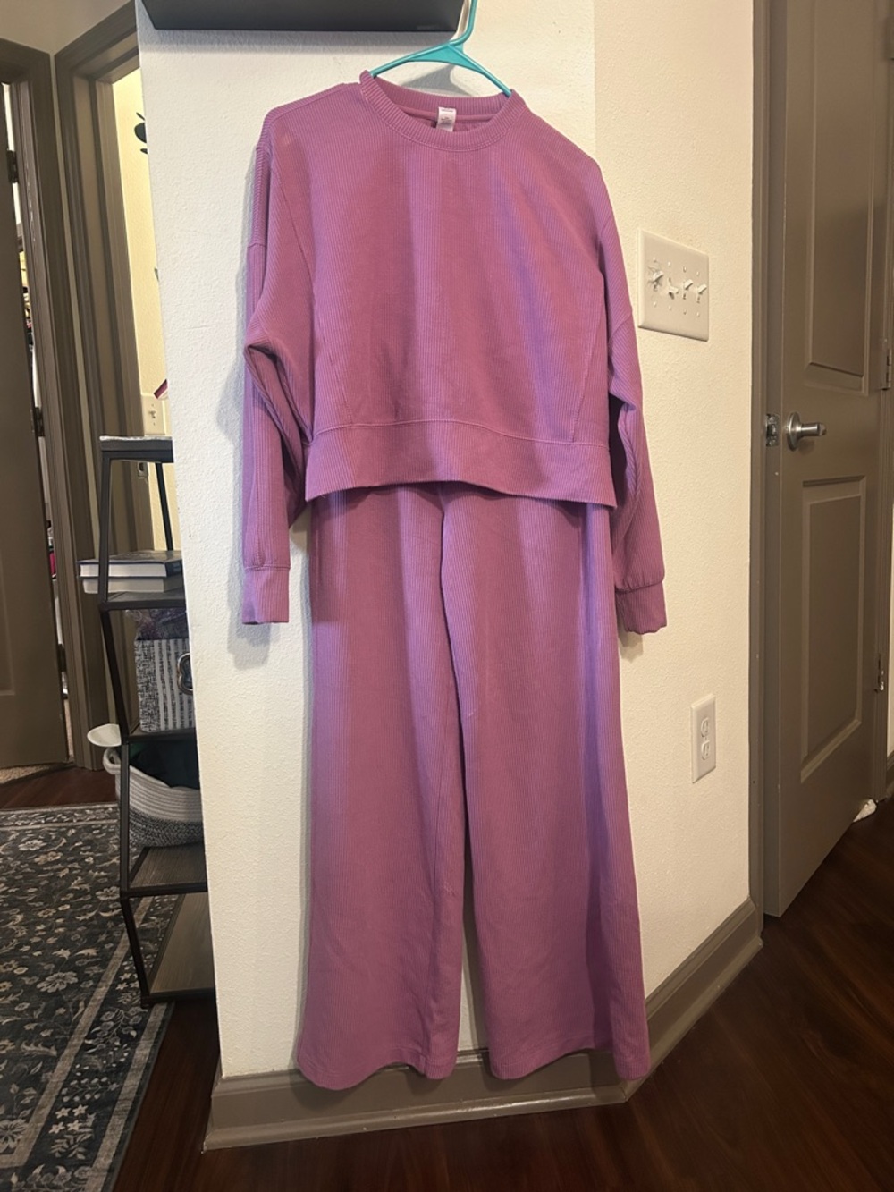 90 Degree By Reflex Lavender Purple Two-Piece Lounge Pajama Set
